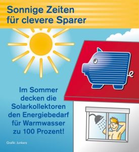 Junkers: Mit Solarthermie das ganze Jahr über profitieren