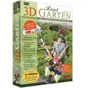 Mit dem 3D Land-Garten V11 gelingen Gärten, die rund um die Uhr und das ganze Jahr beeindrucken