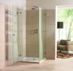 Die Dusche für jede Badgröße - Duschtür mit versetztem Drehpunkt für